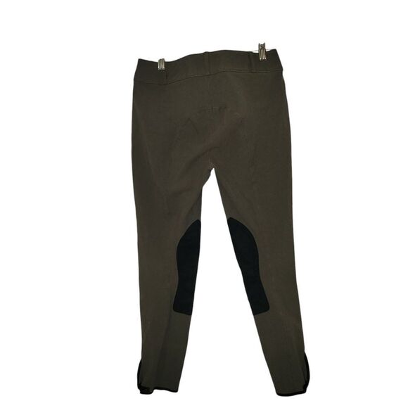 Brown and Black Ankle Cropped Riding Pants - Picture 5 of 6
